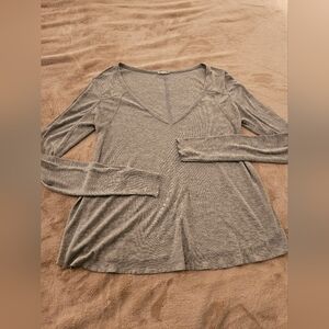 Free People Gray Long Sleeve